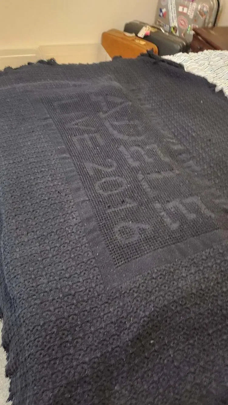 Adele Live 2016 Tour Woven Black Fringe Blanket Throw